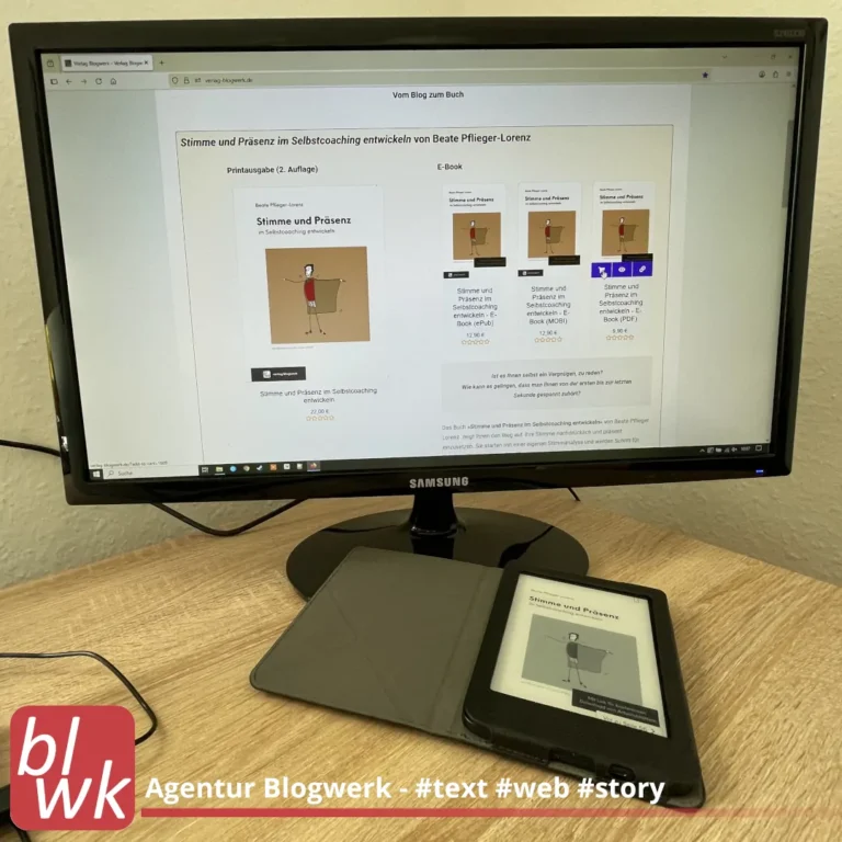 Stimme und Präsenz im Blogwerk-Shop