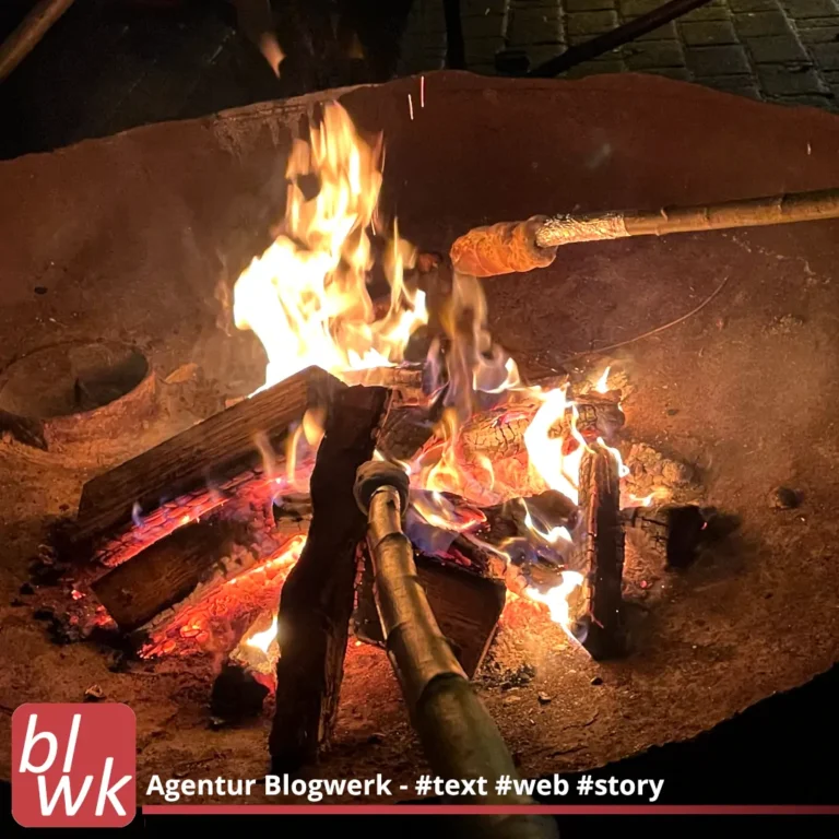 Feuerschale Adventsmarkt Bork